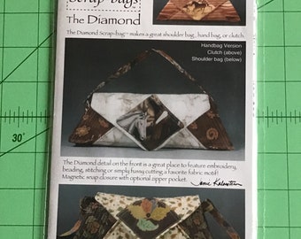 The Diamond Scrap-bags Instruction Original Nähanleitung in englischer Sprache Schnittmuster Patchworktasche Tasche Clutch