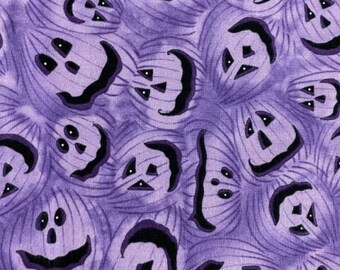Broom sweepers Diane Knott Monster Geister lila Halloween Kinderstoff Clothworks fabrics  0,5 m Baumwolle EPP Traditional Quilting