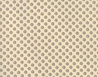 Moda Stoff Jo Morton Shelbyville beige schwarz Ornamente 0,5 m USA Designerstoff reine Baumwolle kleine Muster EPP Traditional Quilting