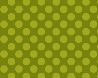 Stoff Punkte türkis grün schwarz gelb rot Deko Kinder Ta Dot Michael Miller  Polka Dots 0,5 m reine Baumwolle