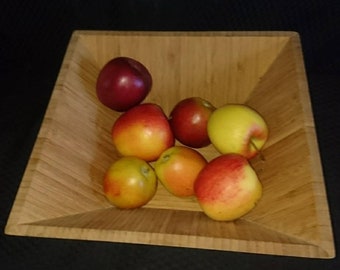 Rustic wooden bowl fruit bowl odds and ends bowl Easter Mother's Day