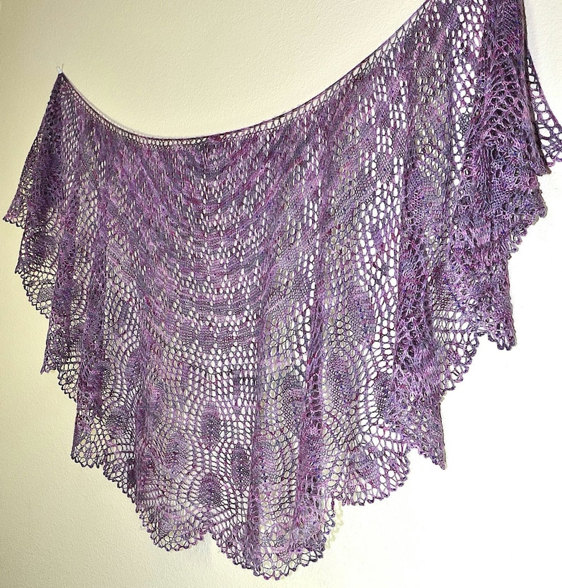 Knitting Lace Shawl Pattern Wings of a Prayer Etsy Denmark