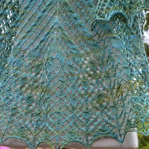 Knitting Lace and Cables Shawl Pattern Kara's Shawl image 2
