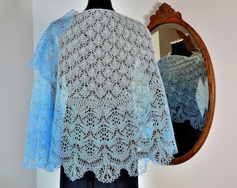 Knitting Lace Shawl Pattern ~ Wedding Belle