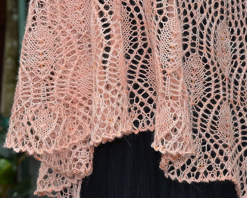 Knitting Lace Shawl Pattern Wings of a Prayer Etsy Denmark