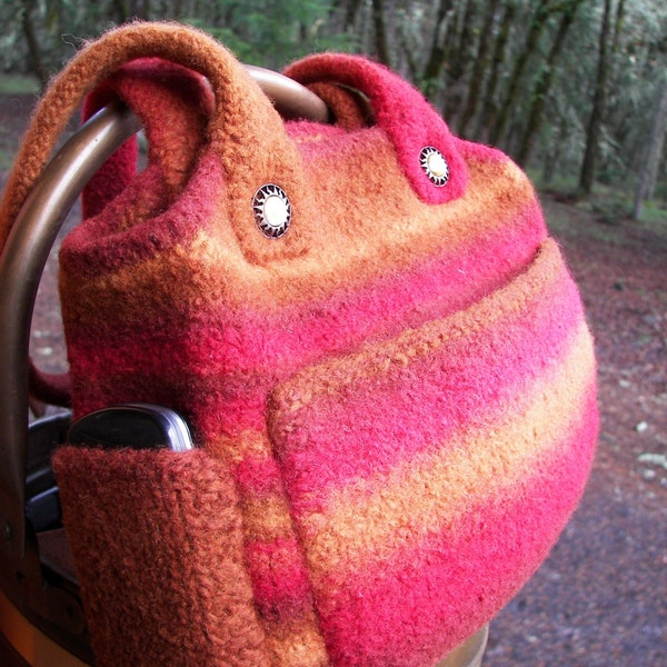 Knitting Felted Bag Pattern ~ Sonora Bag