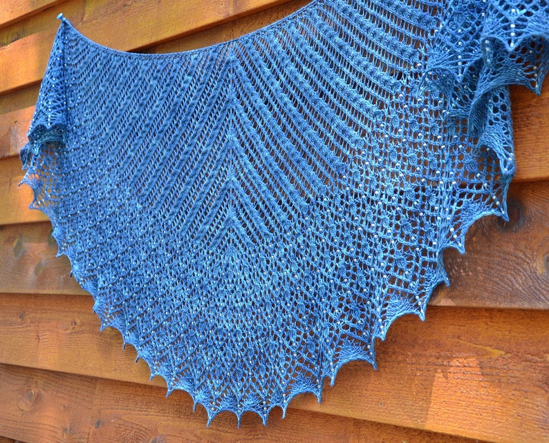 Knitting Lace and Cables Shawl Pattern Kara's Shawl image 4