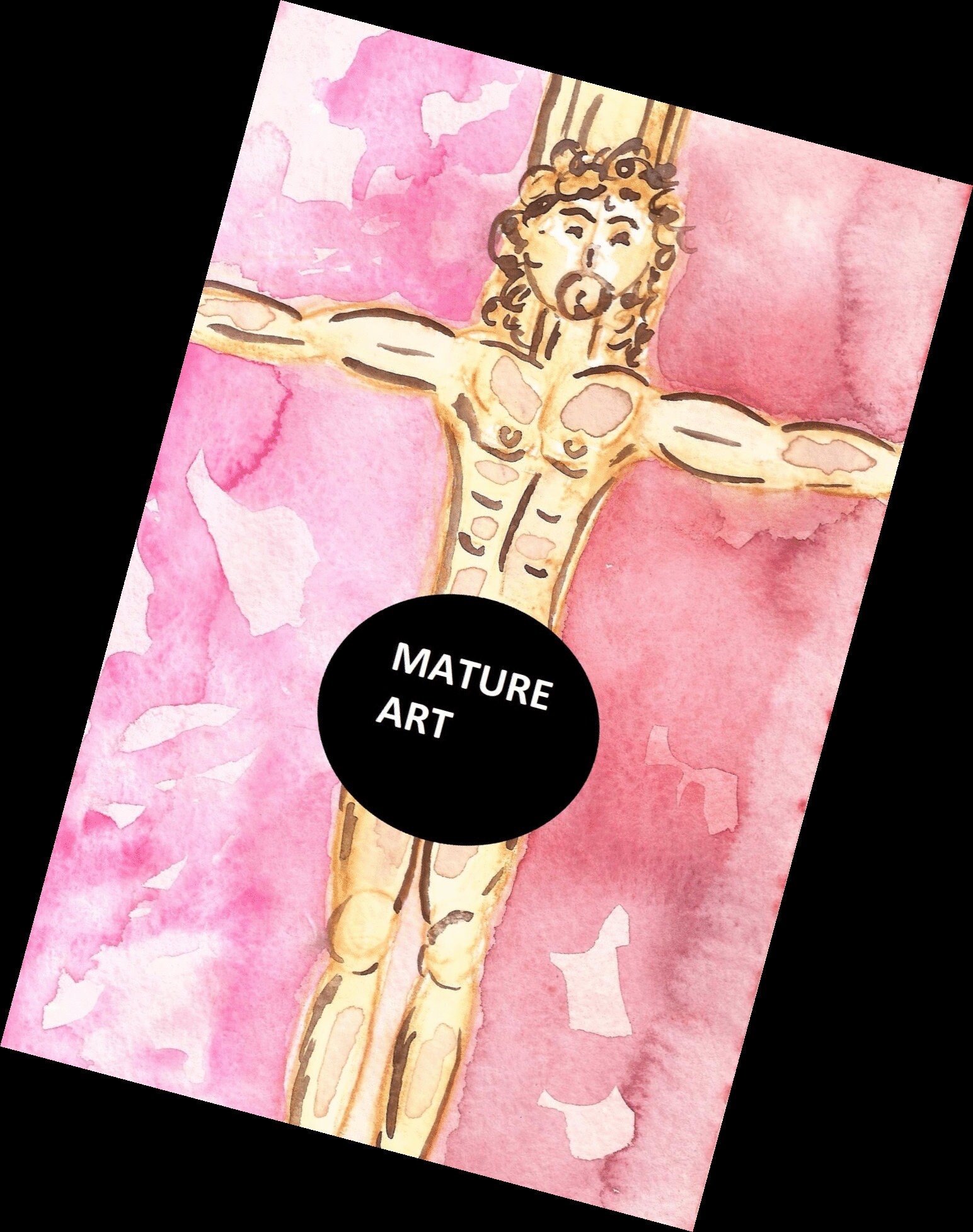 NUDE JESUS CROSS Penis Kunst Homosexuell Jesus Christus