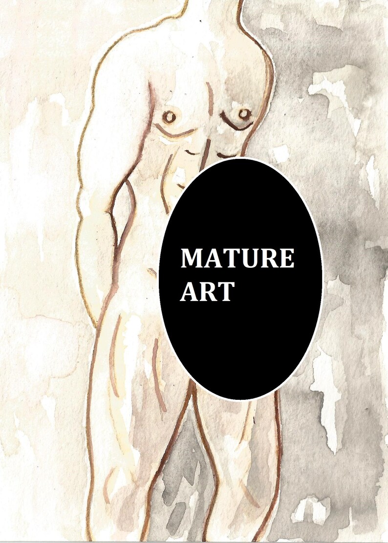 LARGE ERECT PENIS erection painting full frontal nudity man nudes men  erotica sex large porn dick pornography xxx artwork big cock paintings
