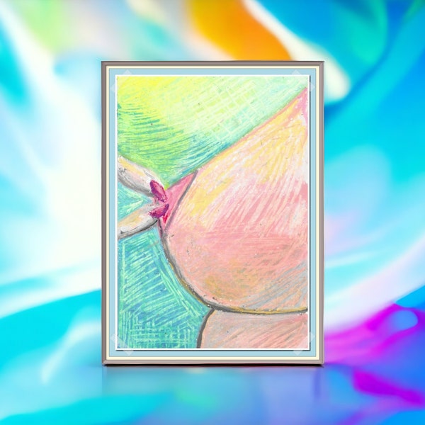 NIPPLE PINCHING ART breasts boobs female nudes sexy erotic nudity sensual nakedness sex foreplay firm perky tits stickykitties etsy etay ety