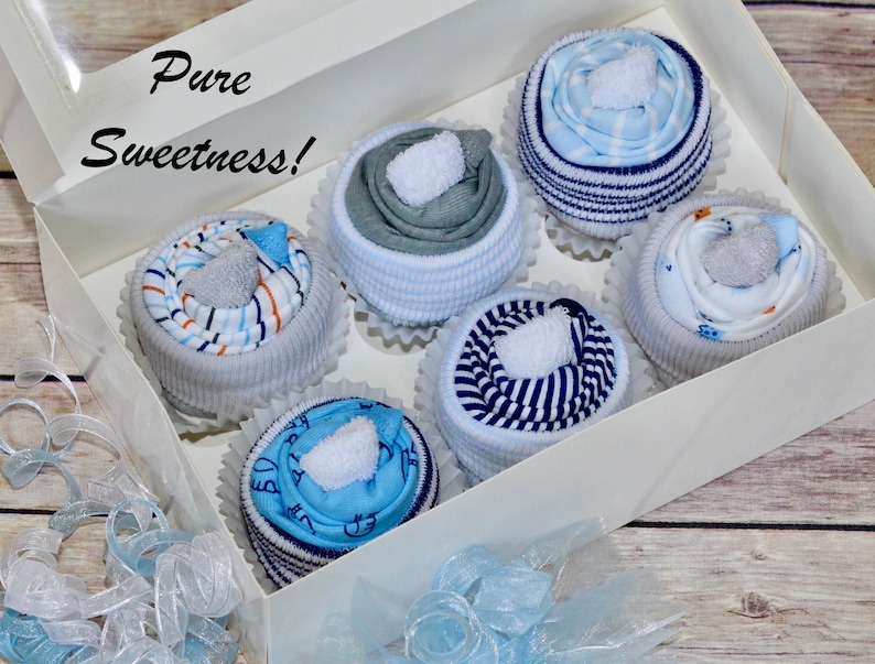 NEW Clothing Cupcakes Baby Cupcakes Baby Boy Shower Gift Etsy