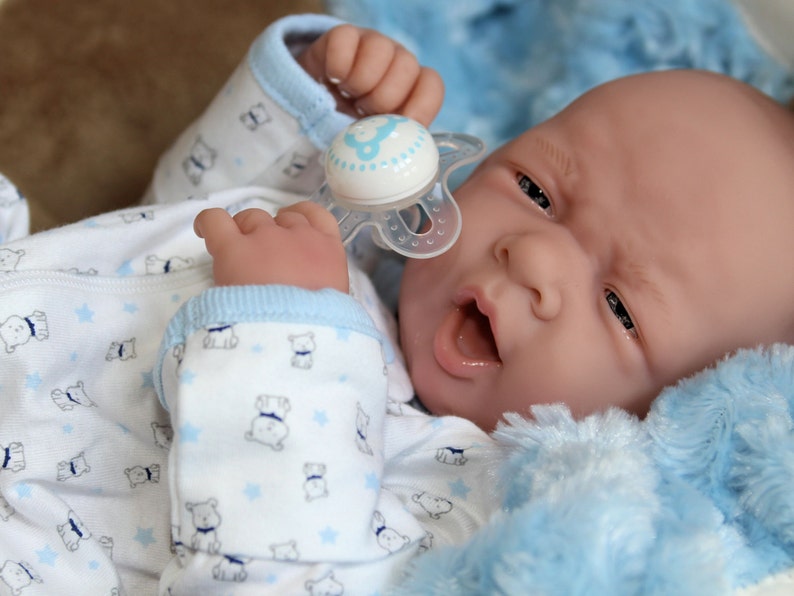 AWW BABY BOY Preemie Life Like Reborn Pacifier Doll Extras Etsy