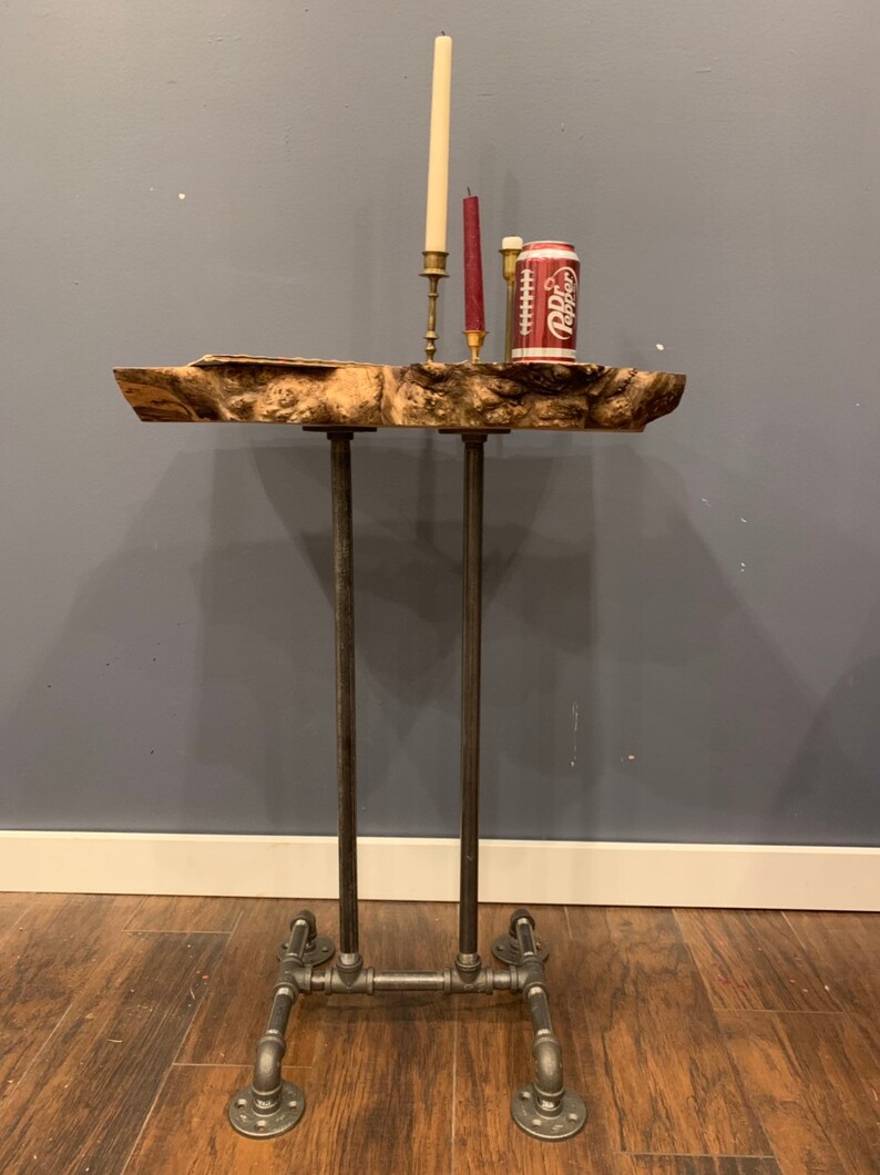 Live Edge Wood End Table Set Custom Order Etsy