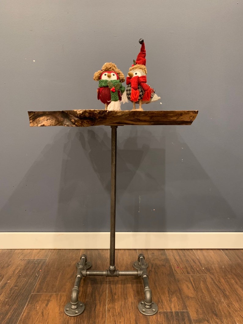 Live Edge Wood End Table Set Custom Order Etsy
