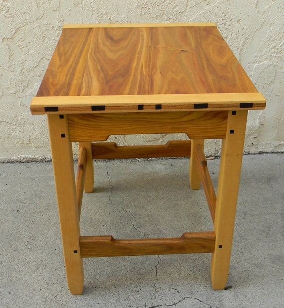 Greene Greene Style Handcrafted Side Table Etsy