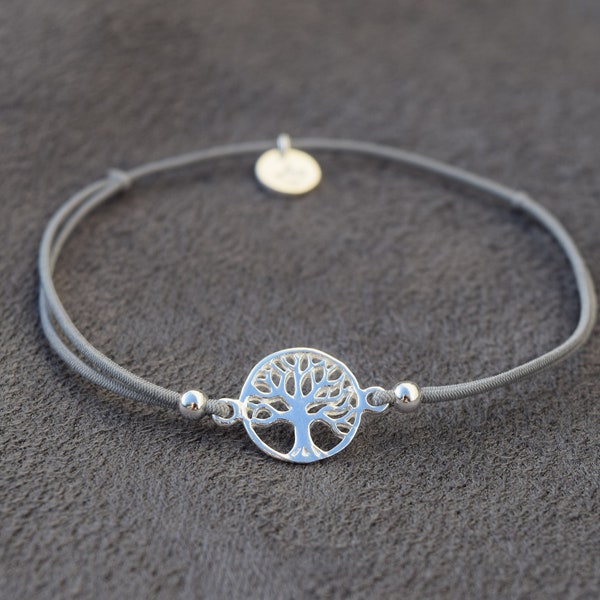 Baum des Lebens | Twist | 925 Sterling Silber | Yoga | Armbändchen | Twistbändchen | Armband