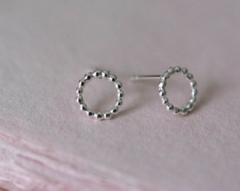 Circle | Ohrstecker | Kreis Ohrringe | kleine Ohrringe | 925 Sterling Silber | Kreise | Ohrschmuck | Ohrringe  für Frauen |offener Kreis