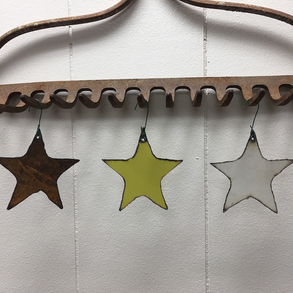 Hanging Rustic Metal Star Decorative Reclaimed