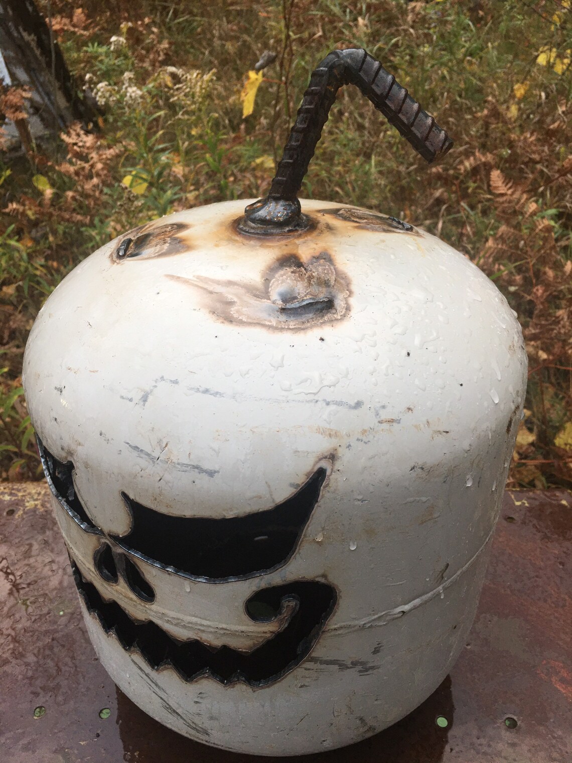 Halloween Propane Tank Pumpkin Jack O Lantern Etsy
