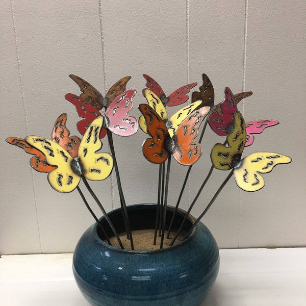 Metal Decorative Repurposed Rustic Butterfly