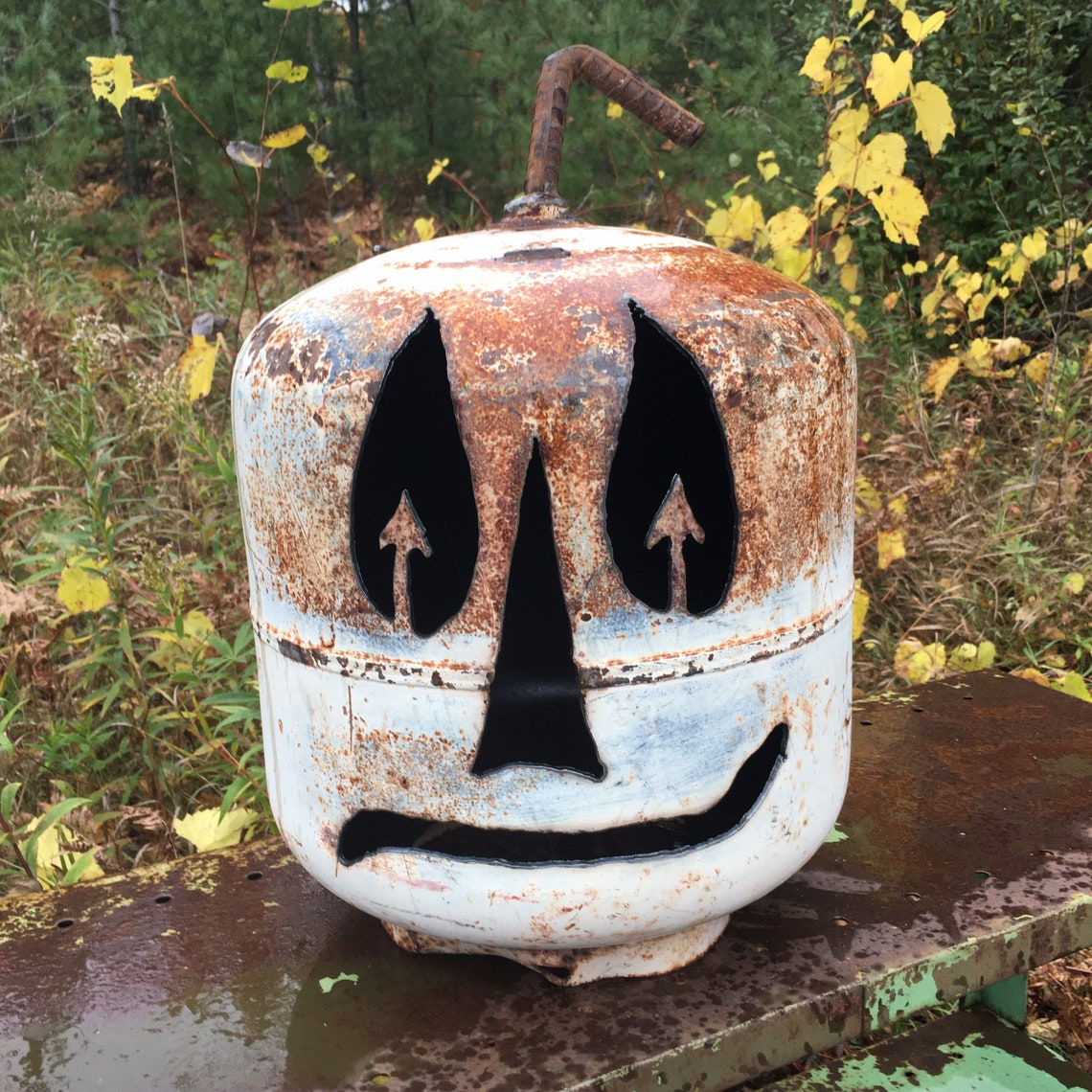 Halloween Propane Tank Pumpkin Jack O Lantern Etsy