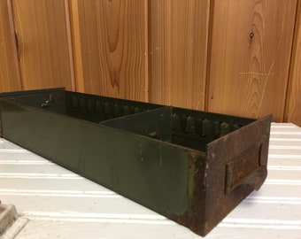 Vintage Metal File Drawer