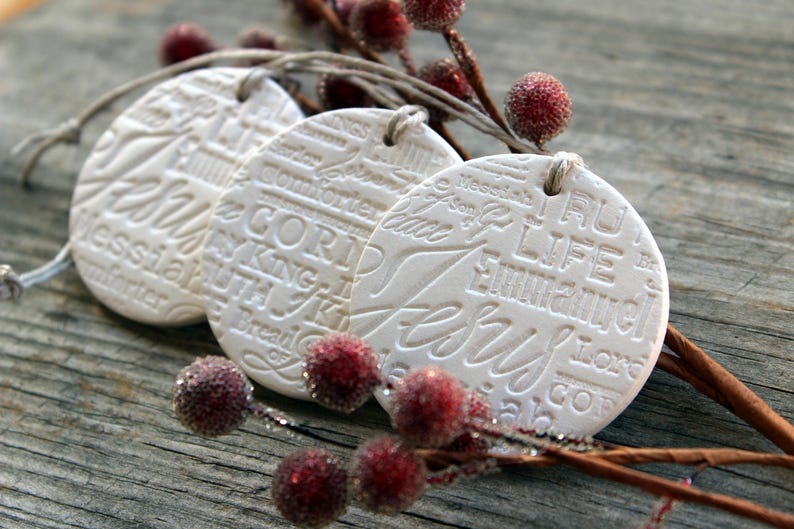 Religious Handmade Ceramic Christmas Ornaments Church Choir Etsy