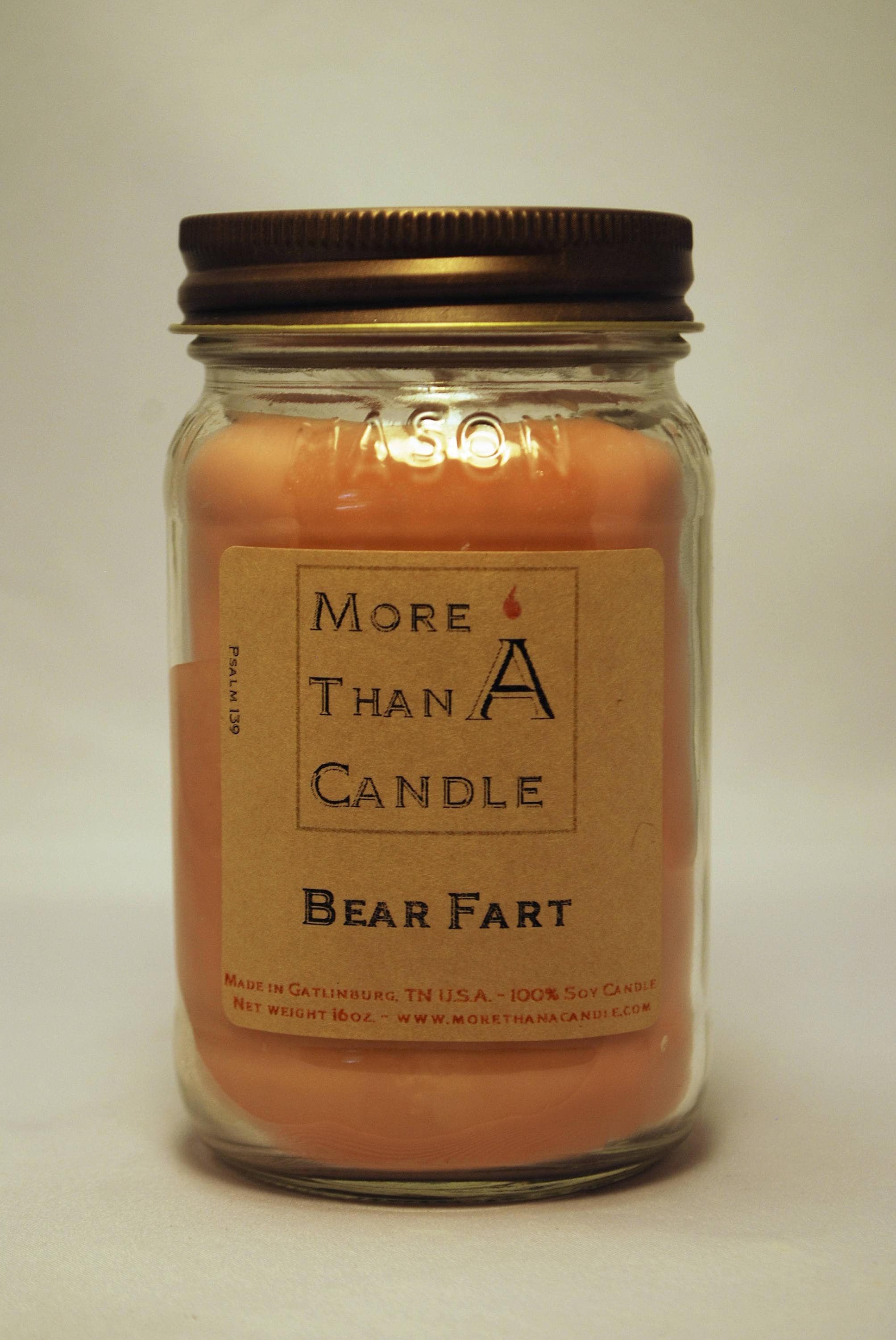 16 Oz Bear Farts Soy Candle Etsy