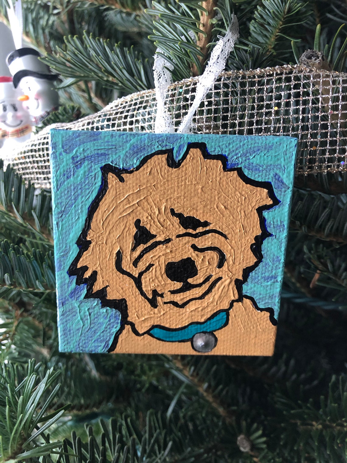 Goldendoodle Christmas Ornament Personalized Goldendoodle Etsy