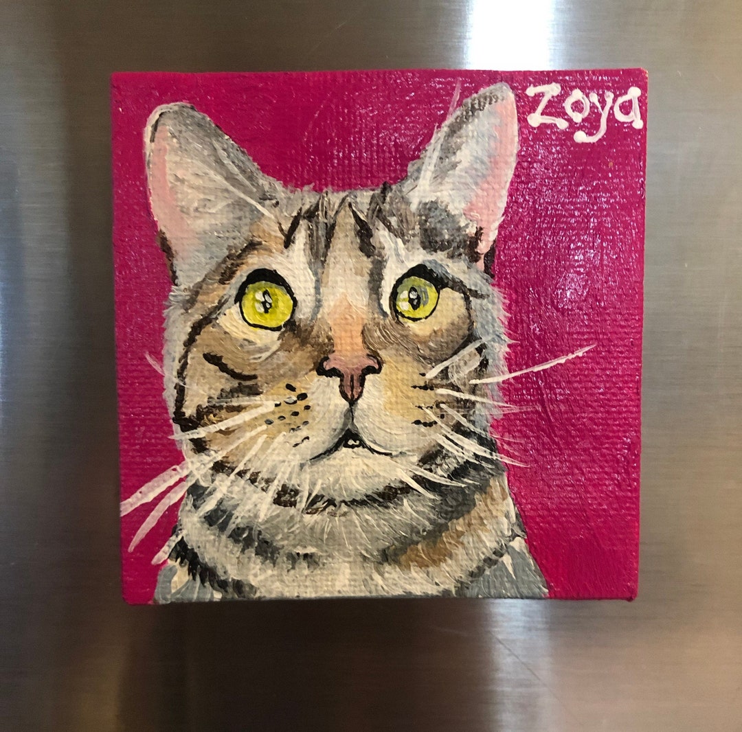 Custom Cat Custom Animal Custom Painting, Cat Mom