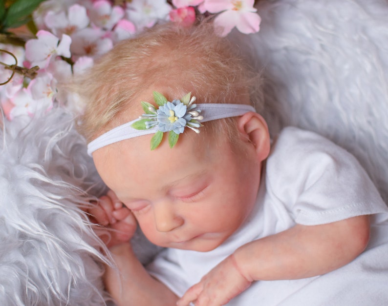 lace Flower Newborn Baby Infant Toddler Kid Girl Headband Christening Photo Prop