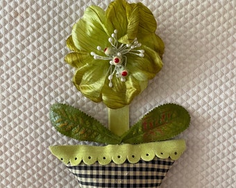 Sachet de lavande - Sachet de pot de fleur, ornement de panier, décoration printanière, fête des mères, cadeau petite amie, pot de fleur.