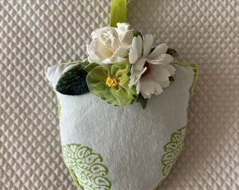 Lavender sachet- Hanging Spring shield, friendship gift, hanging decor, Spring sachet, boho chic