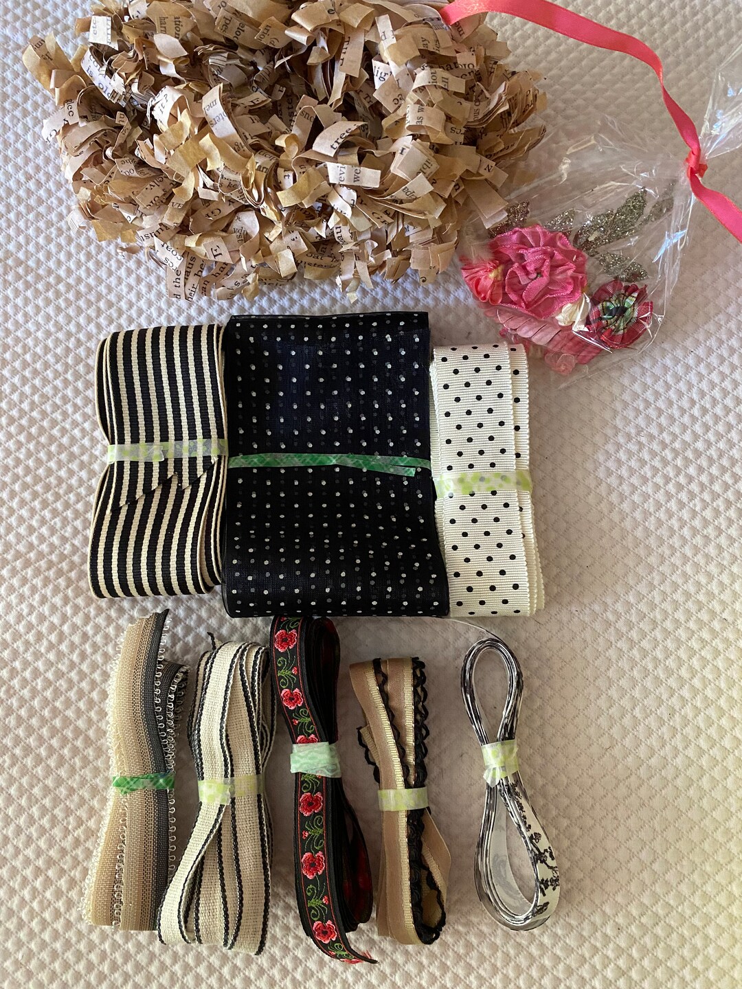 Ribbons, Doodads, and Trims Galore Vintage , Imported ,silk , Grosgrain