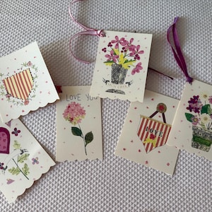 Etiquetas para presentes, etiquetas para presentes de Dia dos Namorados, etiquetas para presentes feitas à mão, etiquetas para presentes, etiquetas para buquês de flores, cartões para qualquer ocasião.