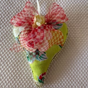 Piccolo sacchetto a forma di cuore di lavanda, regalo estivo/autunnale, da collezione, appendino per porta di casa, profumato arredo per la casa, sacchetto per armadio, regalo di amicizia/compleanno