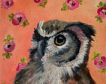 Peinture de hibou - Patton