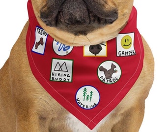 Pup Scout Square Bandana