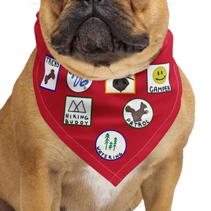 Pup Scout Square Bandana