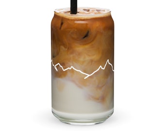 Mountain Iced Coffee Can glass