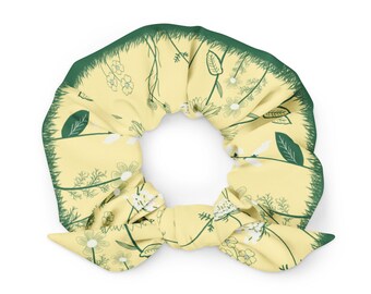Wild Flower Recycled Scrunchie Bow