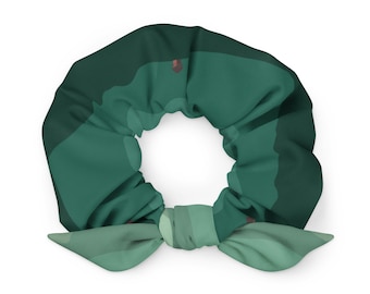 Fire Lookout // Moss Recycled Scrunchie Bow