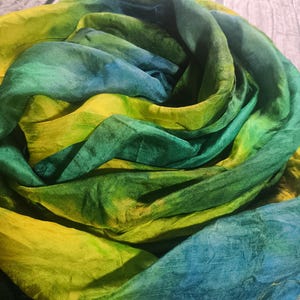 Pure 100% Silk gauze margilan (made in Uzbekistan) for nunofelting, silk for felting price for 2 meters, width 36 inch. hand dyeing. G399