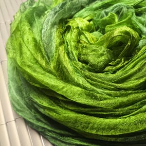 Silk Scrim for nuno felting and Textile Art, Hand Dyed Fabric, S019