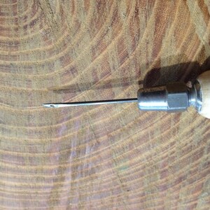 Hook Awl: Polished Leather Stitching Tool (Ø1,6 mm)