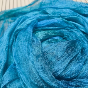 Silk Scrim for nuno felting and Textile Art, Hand Dyed Fabric, S003