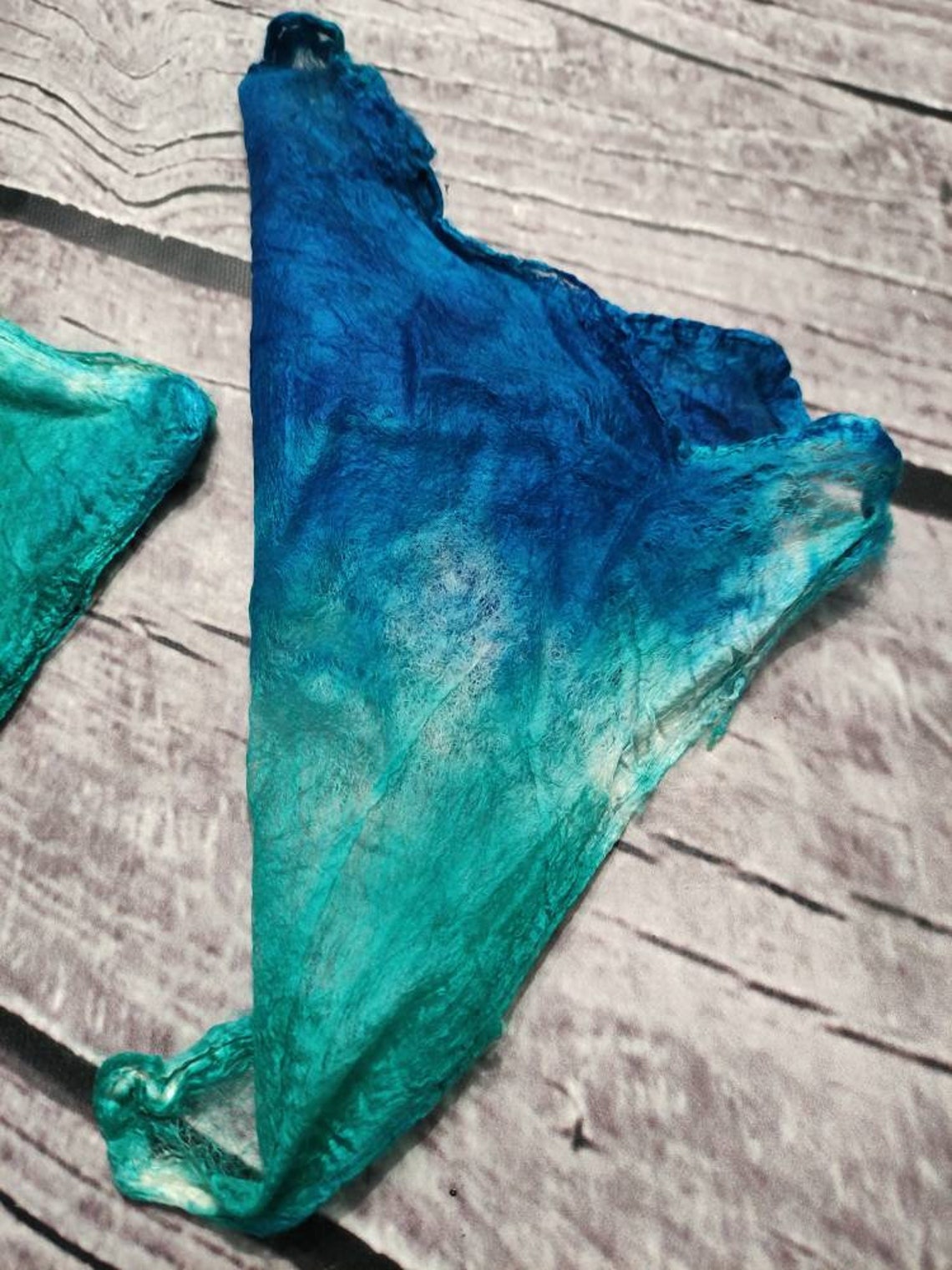 Hand Dyed Silk Hankies Fiber Mawata Silk Hankies for Etsy