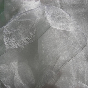 Margelan Margilan silk 10 yards 45-120 cm 100% natural silk gauze fabric Nuno felting textile Art Lightweight White