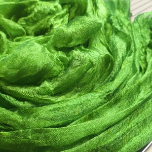 Silk Scrim for nuno felting and Textile Art, Hand Dyed Fabric, S029