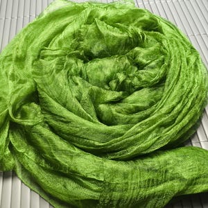 Silk Scrim for nuno felting and Textile Art, Hand Dyed Fabric, S047